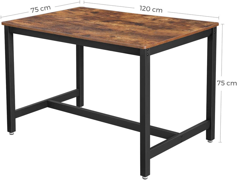 Spisebord i rustik træfarve