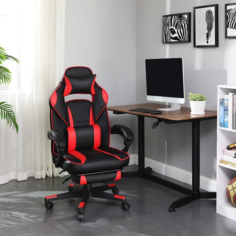 Gaming stol Nexø i sort og rød