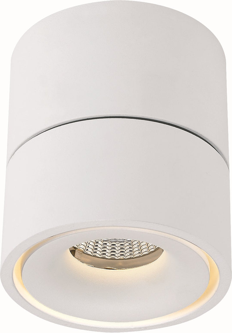 Hvid loftlampe Tyra med LED