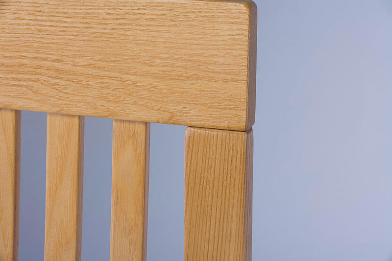 Skagen spisebordsstol i ask med betrukket sæde